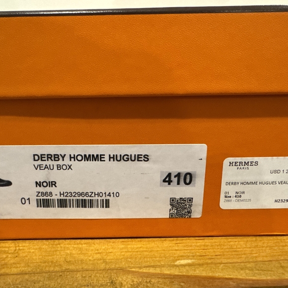 NWT Hermes Black Leather Oxfords with Double Monk Strap - Picture 8 of 8